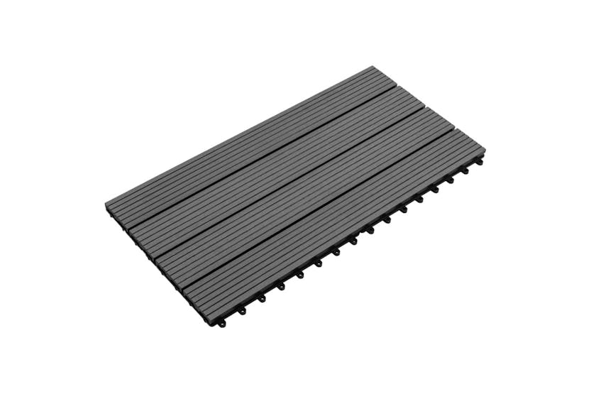 vidaXL 49056 Wpc Tiles 60x30cm 6 Pcs 1m2 Grey vidaXL 49056 Wpc Tiles 60x30cm 6 Pcs 1m2 Grey