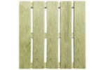 vidaXL 276432 24 Pcs Decking Tiles 50x50cm Wood Green vidaXL 276432 24 Pcs Decking Tiles 50x50cm Wood Green