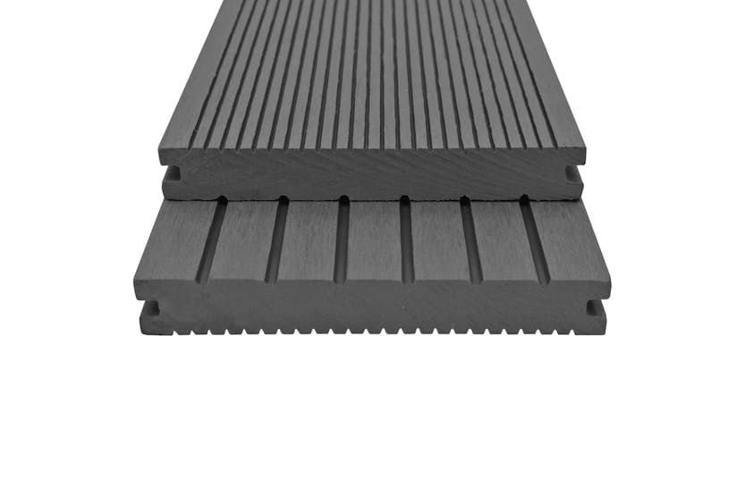 vidaXL 275666 Wpc Solid Decking Boards With Accessories 10 M vidaXL 275666 Wpc Solid Decking Boards With Accessories 10 M