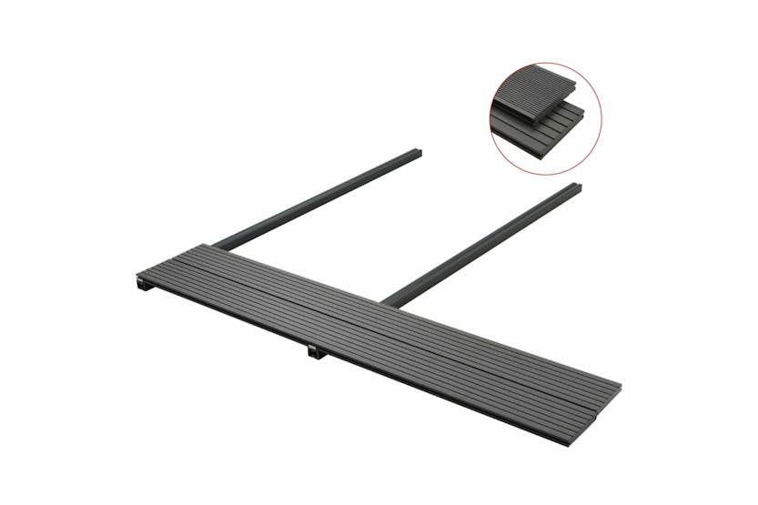 vidaXL 275670 Wpc Solid Decking Boards With Accessories 30 M vidaXL 275670 Wpc Solid Decking Boards With Accessories 30 M