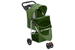 vidaXL 172198 Folding Dog Stroller Green 80x46x98cm Oxford vidaXL 172198 Folding Dog Stroller Green 80x46x98cm Oxford