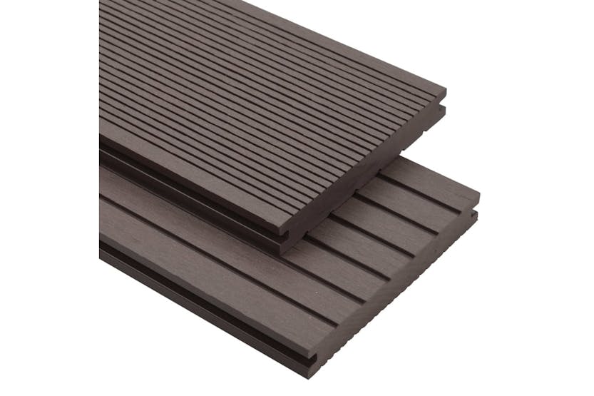vidaXL 275681 Wpc Solid Decking Boards With Accessories 10m2 vidaXL 275681 Wpc Solid Decking Boards With Accessories 10m2