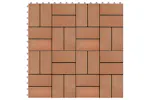 vidaXL 277809 22 Pcs Decking Tiles 30x30cm 2 Sqm Wpc Teak C vidaXL 277809 22 Pcs Decking Tiles 30x30cm 2 Sqm Wpc Teak C