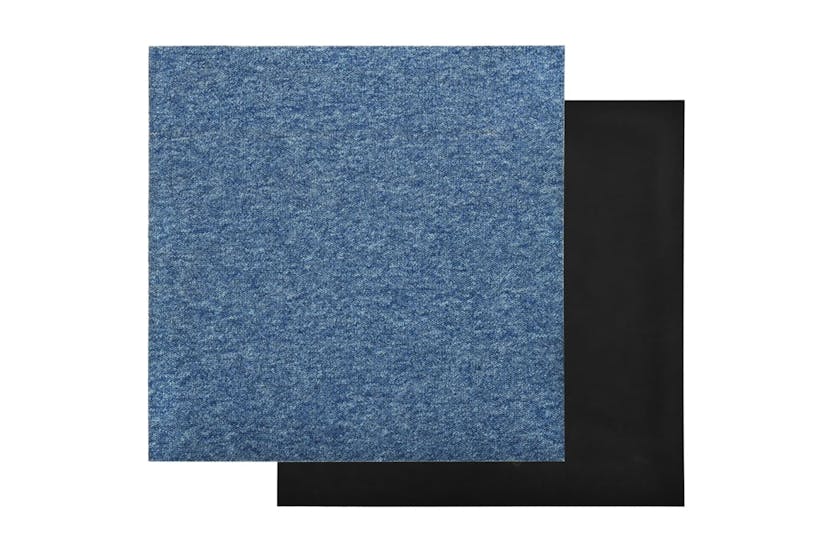 vidaXL 147316 Carpet Floor Tiles 20 Pcs 5 M2 50x50cm Blue vidaXL 147316 Carpet Floor Tiles 20 Pcs 5 M2 50x50cm Blue