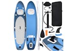 Vidaxl Inflatable Stand Up Paddle Board Set Sea Blue 330x76x10 Cm Vidaxl Inflatable Stand Up Paddle Board Set Sea Blue 330x76x10 Cm