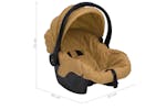 vidaXL 10367 Baby Car Seat Taupe 42x65x57cm vidaXL 10367 Baby Car Seat Taupe 42x65x57cm