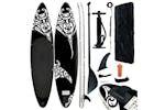 Vidaxl Inflatable Stand Up Paddleboard Set 320x76x15 Cm Black Vidaxl Inflatable Stand Up Paddleboard Set 320x76x15 Cm Black