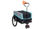 vidaXL 92444 2-in-1 Xxl Cargo Bike Trailer & Trolley Blue Gr vidaXL 92444 2-in-1 Xxl Cargo Bike Trailer & Trolley Blue Gr