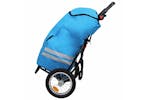 vidaXL 92447 Folding Cargo Bike Trailer With Grocery Bag Blu vidaXL 92447 Folding Cargo Bike Trailer With Grocery Bag Blu