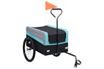 vidaXL 92444 2-in-1 Xxl Cargo Bike Trailer & Trolley Blue Gr vidaXL 92444 2-in-1 Xxl Cargo Bike Trailer & Trolley Blue Gr