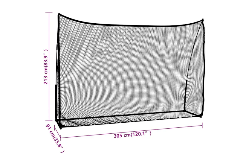 vidaXL 93751 Golf Practice Net Black And Red 305x91x213cm P vidaXL 93751 Golf Practice Net Black And Red 305x91x213cm P