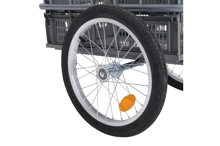 vidaXL 92598 Bicycle Cargo Trailer With 50 L Foldable Transp vidaXL 92598 Bicycle Cargo Trailer With 50 L Foldable Transp