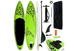 Vidaxl Inflatable Stand Up Paddleboard Set 320x76x15 Cm Green Vidaxl Inflatable Stand Up Paddleboard Set 320x76x15 Cm Green