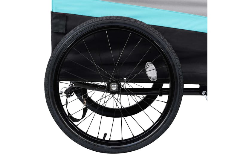 vidaXL 92444 2-in-1 Xxl Cargo Bike Trailer & Trolley Blue Gr vidaXL 92444 2-in-1 Xxl Cargo Bike Trailer & Trolley Blue Gr