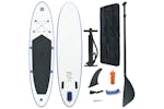 Vidaxl Stand Up Paddle Board Set Sup Surfboard Inflatable Blue And White Vidaxl Stand Up Paddle Board Set Sup Surfboard Inflatable Blue And White