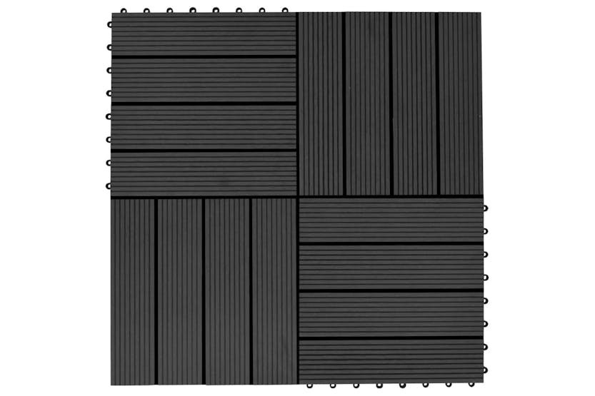 vidaXL 277800 22 Pcs Decking Tiles 30x30cm 2 Sqm Wpc Brown vidaXL 277800 22 Pcs Decking Tiles 30x30cm 2 Sqm Wpc Brown