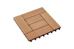 vidaXL 45027 11 Pcs Decking Tiles Wpc 30x30cm 1 Sqm Teak Co vidaXL 45027 11 Pcs Decking Tiles Wpc 30x30cm 1 Sqm Teak Co