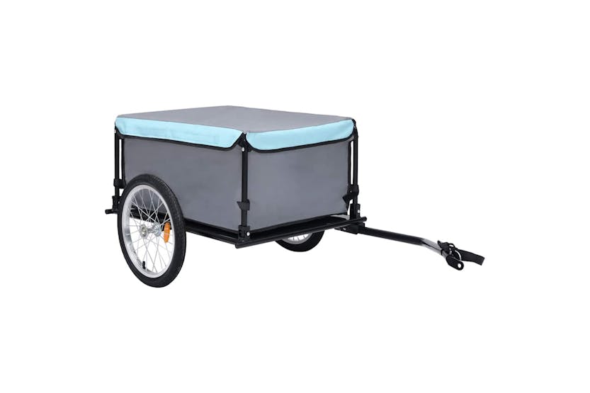 Vidaxl Bike Trailer Black And Blue 65 Kg Vidaxl Bike Trailer Black And Blue 65 Kg