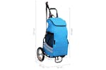 vidaXL 92447 Folding Cargo Bike Trailer With Grocery Bag Blu vidaXL 92447 Folding Cargo Bike Trailer With Grocery Bag Blu