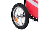 vidaXL 92446 Folding Cargo Bike Trailer With Grocery Bag Red vidaXL 92446 Folding Cargo Bike Trailer With Grocery Bag Red