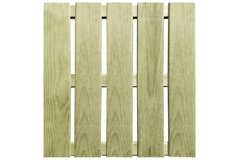 vidaXL 276433 30 Pcs Decking Tiles 50x50cm Wood Green vidaXL 276433 30 Pcs Decking Tiles 50x50cm Wood Green