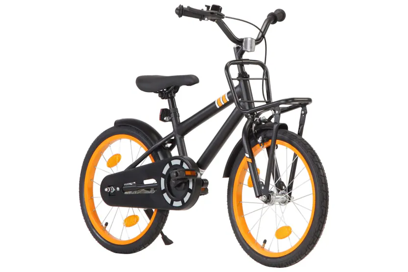 vidaXL 92191 Kids Bike With Front Carrier 18 Inch Black And vidaXL 92191 Kids Bike With Front Carrier 18 Inch Black And