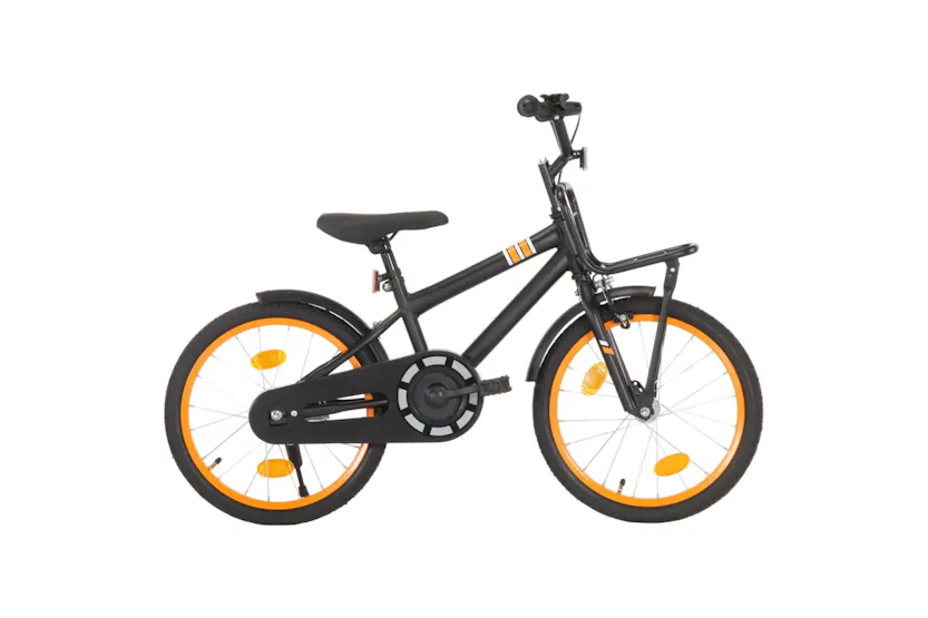 vidaXL 92191 Kids Bike With Front Carrier 18 Inch Black And vidaXL 92191 Kids Bike With Front Carrier 18 Inch Black And