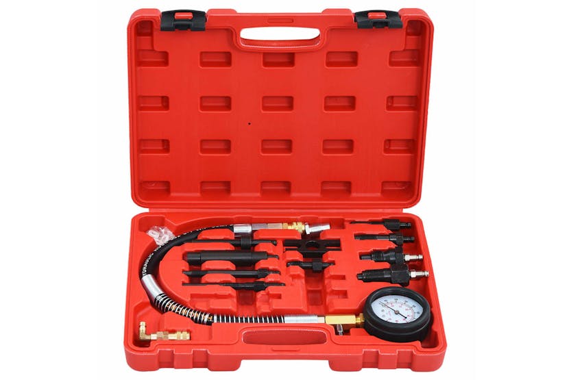 vidaXL 210556 12 Piece Diesel Compression Gauge Test Kit vidaXL 210556 12 Piece Diesel Compression Gauge Test Kit