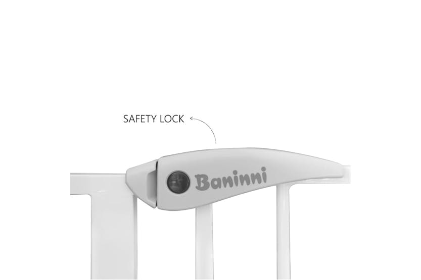 Baninni 422942 Safety Gate Vicino Metal 75-85 Cm White Bnsf0 Baninni 422942 Safety Gate Vicino Metal 75-85 Cm White Bnsf0