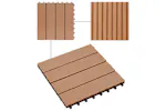 vidaXL 277801 22 Pcs Decking Tiles 30x30cm 2 Sqm Wpc Grey vidaXL 277801 22 Pcs Decking Tiles 30x30cm 2 Sqm Wpc Grey