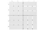 vidaXL 3114665 Decking Tiles 30 Pcs White 30x30cm Solid Woo vidaXL 3114665 Decking Tiles 30 Pcs White 30x30cm Solid Woo