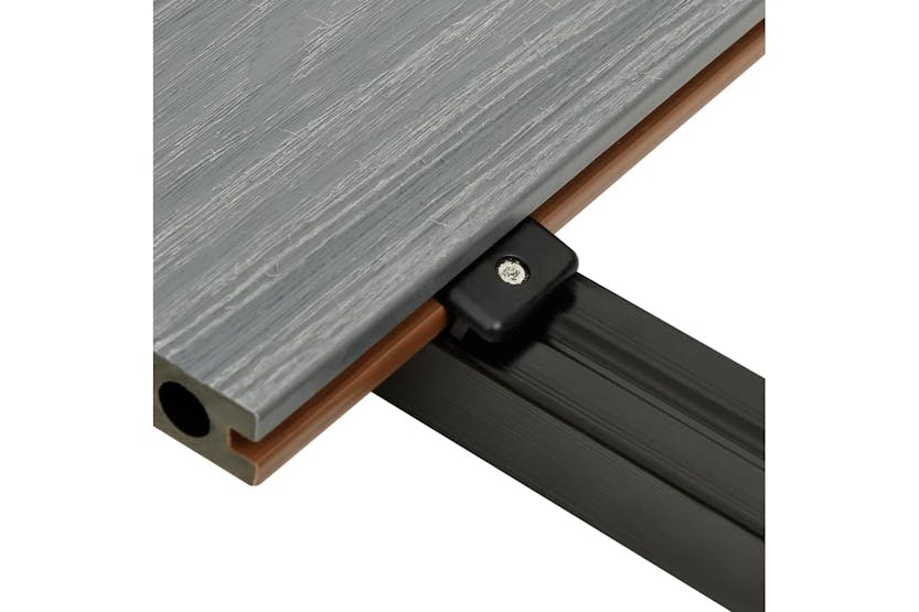 vidaXL 3070466 Wpc Decking Boards With Accessories Brown And vidaXL 3070466 Wpc Decking Boards With Accessories Brown And