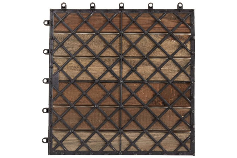 vidaXL 3054433 Decking Tiles 30 Pcs Grey Wash 30x30cm Solid vidaXL 3054433 Decking Tiles 30 Pcs Grey Wash 30x30cm Solid