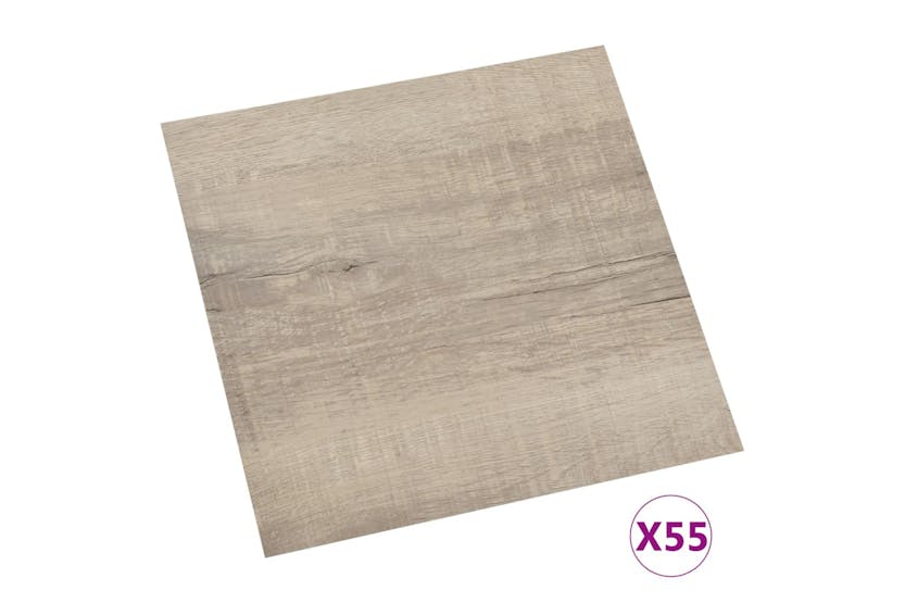 Vidaxl Self-adhesive Flooring Planks 55 Pcs Pvc 5.11 M² Taupe Vidaxl Self-adhesive Flooring Planks 55 Pcs Pvc 5.11 M² Taupe