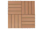 vidaXL 277801 22 Pcs Decking Tiles 30x30cm 2 Sqm Wpc Grey vidaXL 277801 22 Pcs Decking Tiles 30x30cm 2 Sqm Wpc Grey