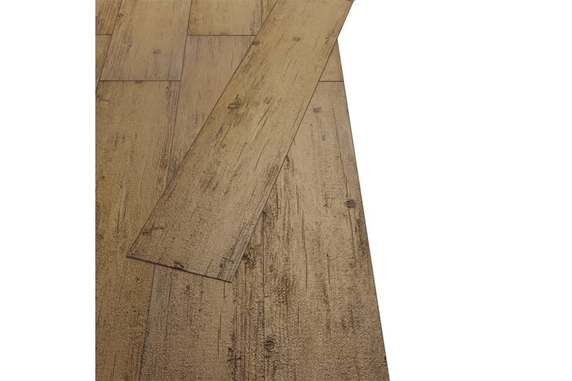 Vidaxl Non Self-adhesive Pvc Flooring Planks 5.26 M² 2 Mm Walnut Brown Vidaxl Non Self-adhesive Pvc Flooring Planks 5.26 M² 2 Mm Walnut Brown
