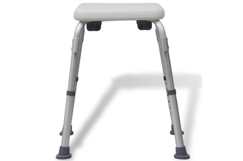 vidaXL 110129 Shower Chair Aluminium White vidaXL 110129 Shower Chair Aluminium White