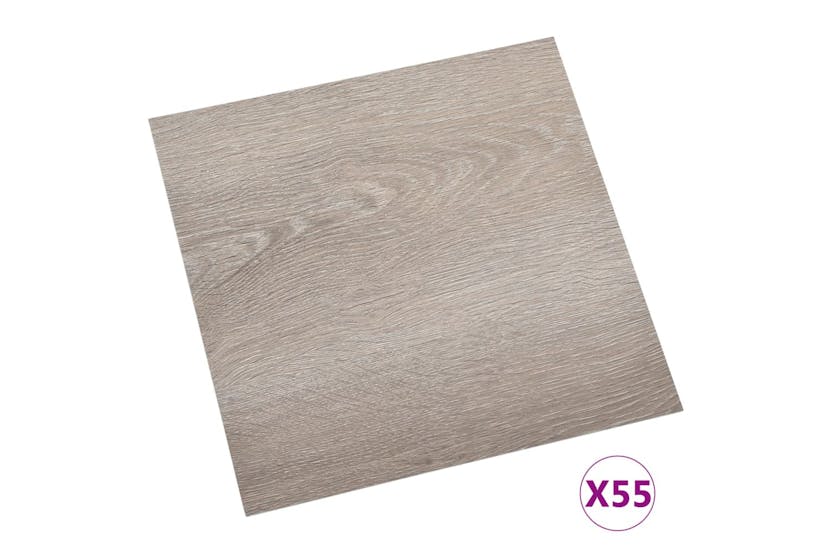 Vidaxl Self-adhesive Flooring Planks 55 Pcs Pvc 5.11 M² Taupe Vidaxl Self-adhesive Flooring Planks 55 Pcs Pvc 5.11 M² Taupe