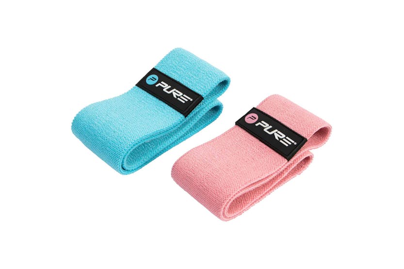 Pure2improve 427704 Exercise Band Set Blue And Pink Pure2improve 427704 Exercise Band Set Blue And Pink