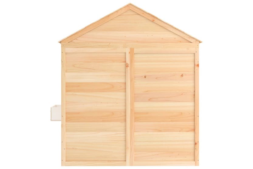 vidaXL 93686 Playhouse With Lockable Door And Flower Pots Solid Wood Fir vidaXL 93686 Playhouse With Lockable Door And Flower Pots Solid Wood Fir