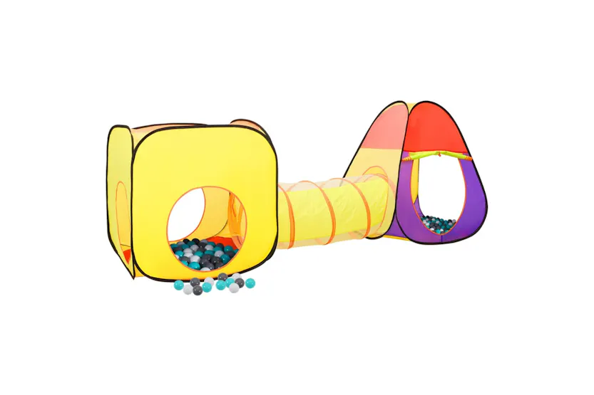 vidaXL 3107728 Children Play Tent With 250 Balls Multicolour 255x80x100cm vidaXL 3107728 Children Play Tent With 250 Balls Multicolour 255x80x100cm