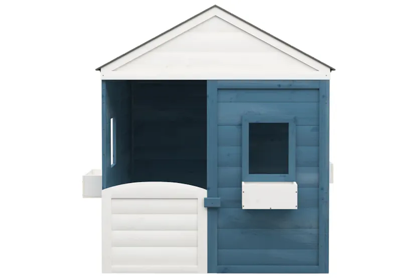 vidaXL 93688 Playhouse With Lockable Door And Flower Pots Solid Wood Fir vidaXL 93688 Playhouse With Lockable Door And Flower Pots Solid Wood Fir