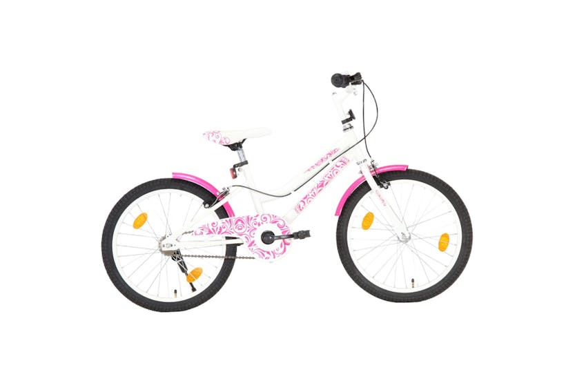 vidaXL 92186 Kids Bike 20 Inch Pink And White vidaXL 92186 Kids Bike 20 Inch Pink And White