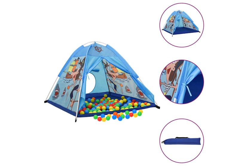 vidaXL 3107742 Children Play Tent With 250 Balls Blue 120x120x90cm vidaXL 3107742 Children Play Tent With 250 Balls Blue 120x120x90cm