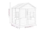 vidaXL 93688 Playhouse With Lockable Door And Flower Pots Solid Wood Fir vidaXL 93688 Playhouse With Lockable Door And Flower Pots Solid Wood Fir