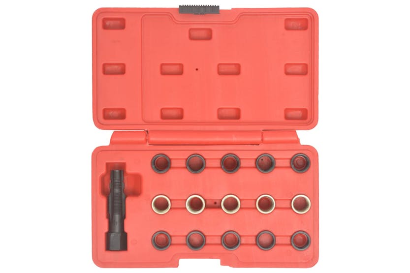 vidaXL 210508 16 Piece Spark Plug Thread Repair Tool Kit M14x1.25 vidaXL 210508 16 Piece Spark Plug Thread Repair Tool Kit M14x1.25