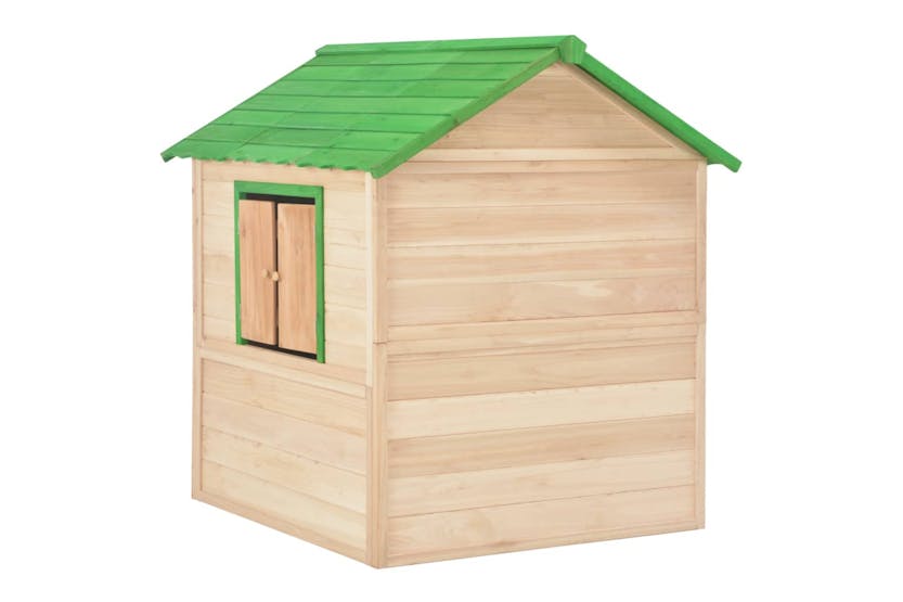 vidaXL 91791 Kids Play House Fir Wood Green vidaXL 91791 Kids Play House Fir Wood Green