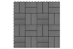 vidaXL 277807 22 Pcs Decking Tiles 30x30cm 2 Sqm Wpc Grey vidaXL 277807 22 Pcs Decking Tiles 30x30cm 2 Sqm Wpc Grey
