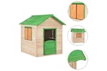 vidaXL 91791 Kids Play House Fir Wood Green vidaXL 91791 Kids Play House Fir Wood Green