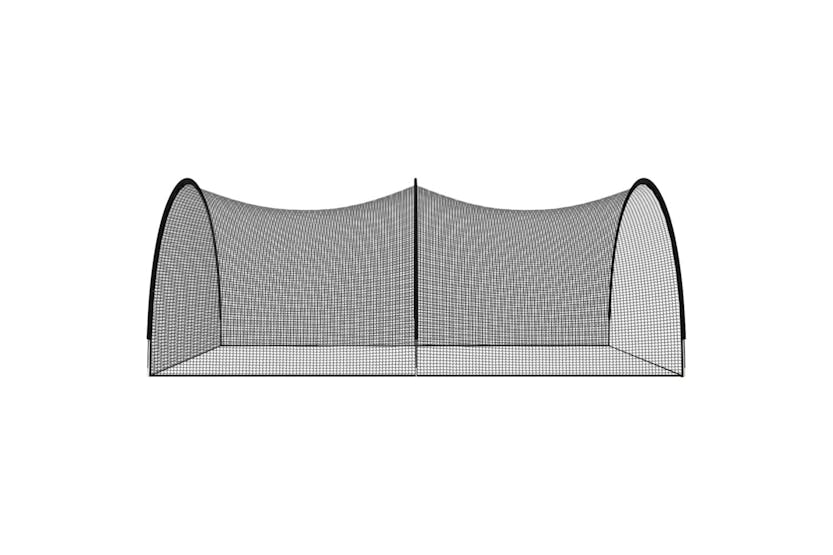 vidaXL 93748 Baseball Batting Cage Net Black 500x400x250cm Polyester vidaXL 93748 Baseball Batting Cage Net Black 500x400x250cm Polyester